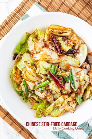 Chinese Stir-Fried Cabbage