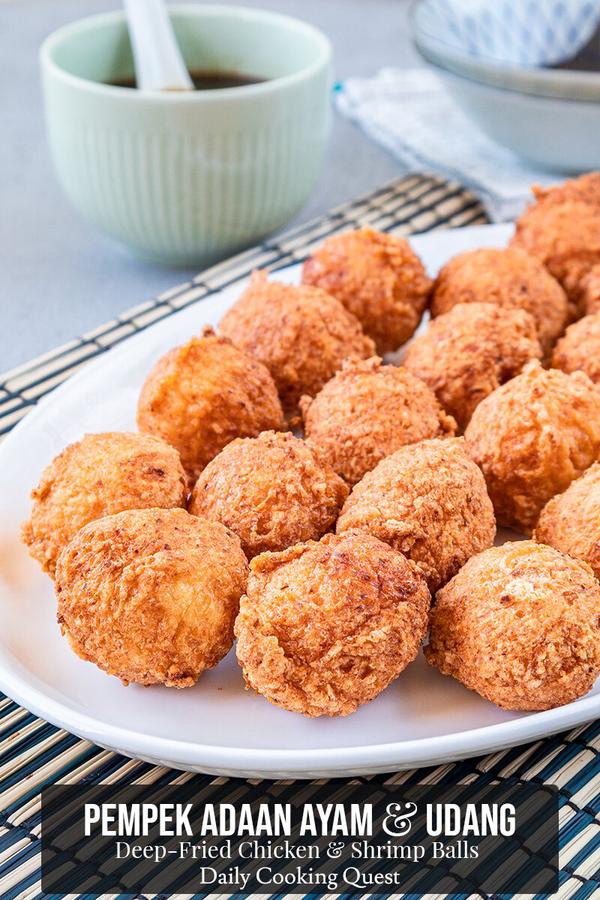 Pempek Adaan & Saus Cuko - Chicken and Shrimp Balls & Spicy Tamarind Sauce