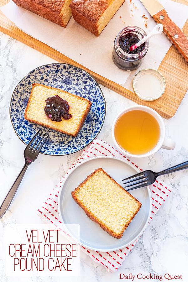 Velvet Cream Cheese Pound Cake