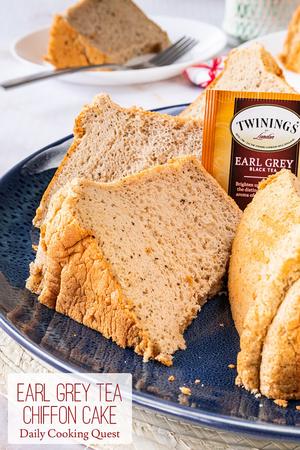 Earl Grey Tea Chiffon Cake
