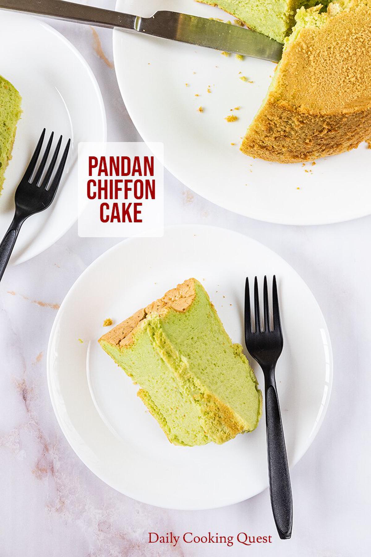 Pandan Chiffon Cake.