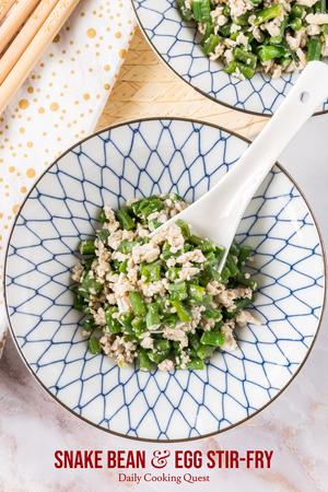 Snake Bean and Egg Stir-Fry