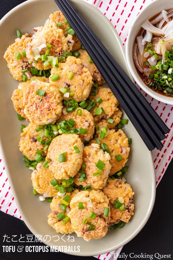 Tofu and Octopus Meatballs